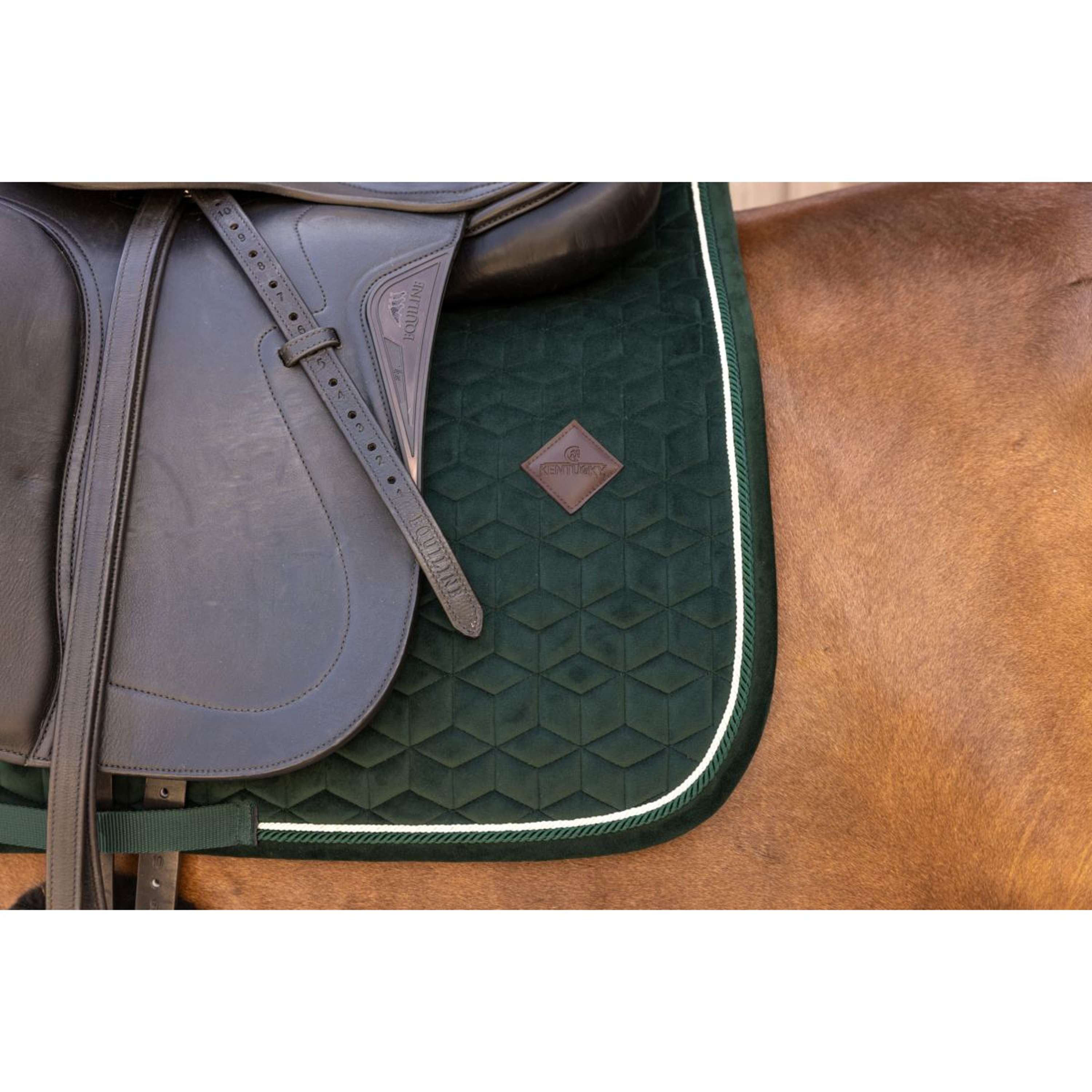 Kentucky Saddlepad Velvet Dressage Pine Green