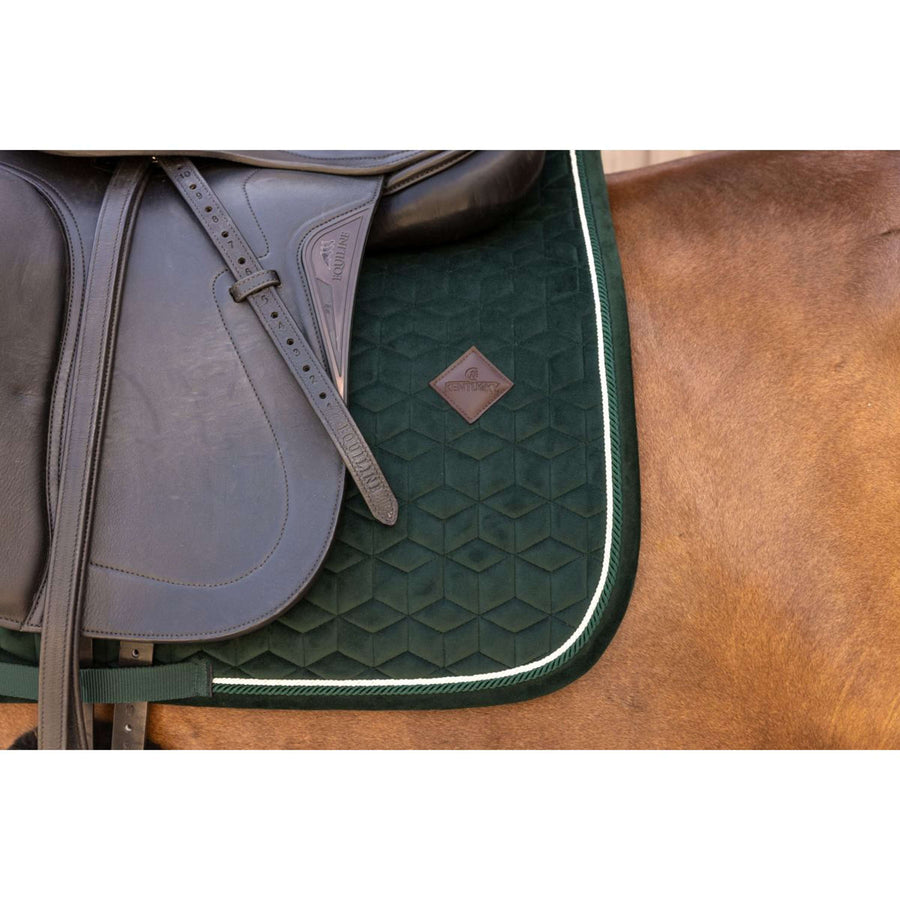 Kentucky Saddlepad Velvet Dressage Pine Green