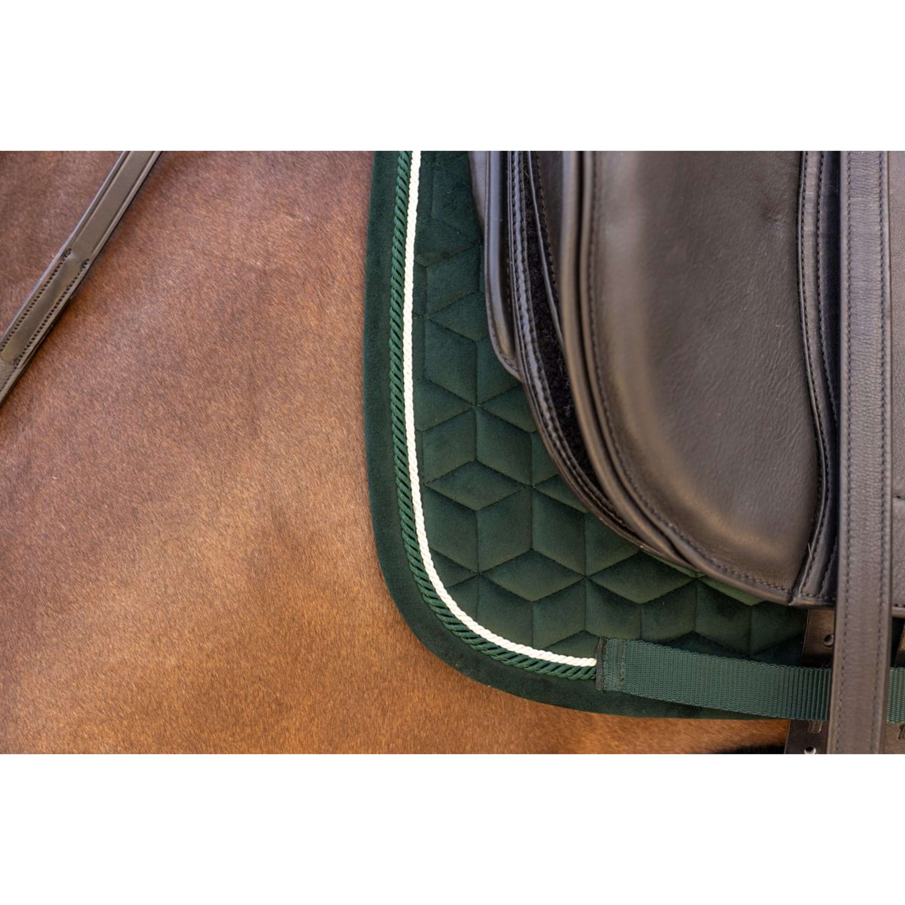 Kentucky Saddlepad Velvet Dressage Pine Green