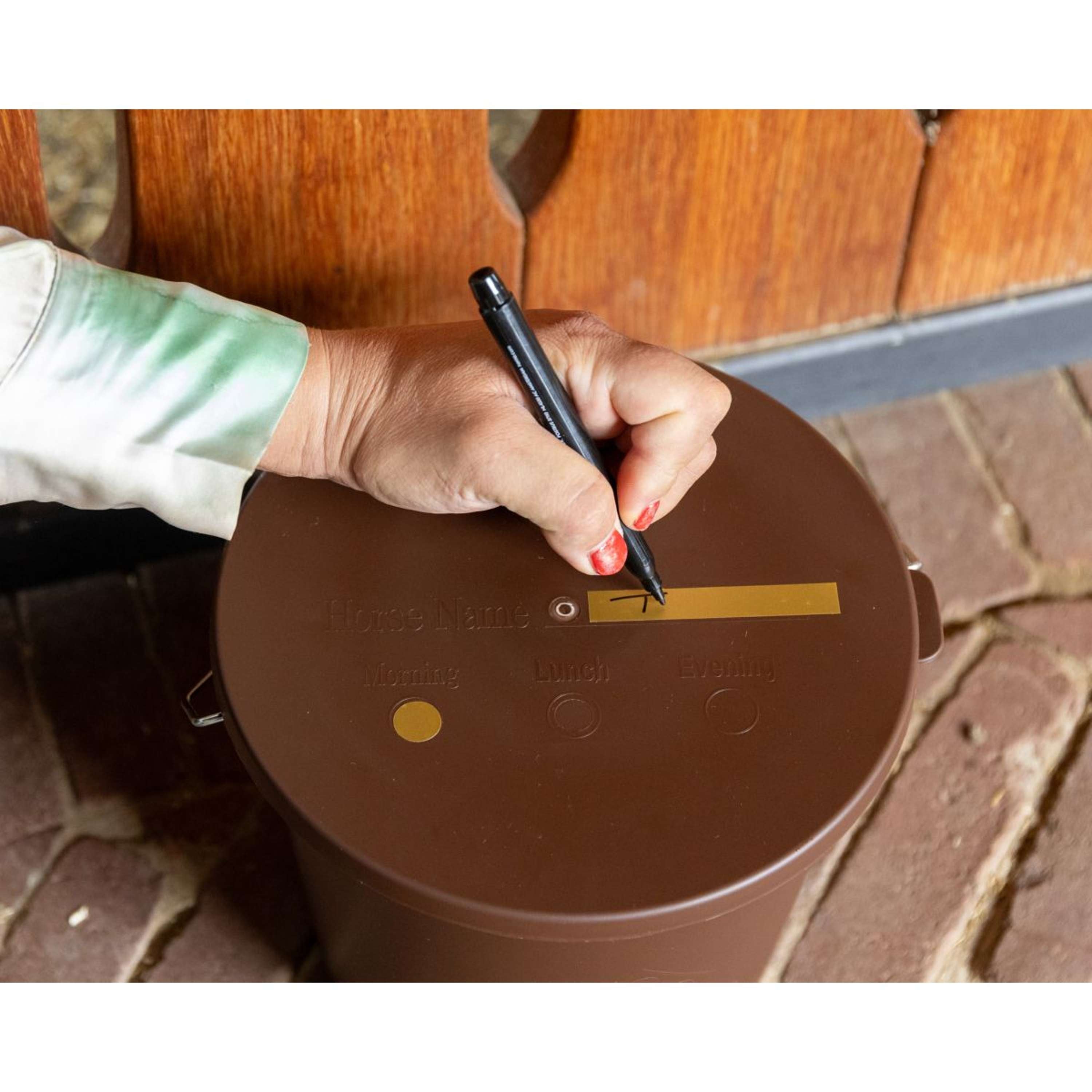Kentucky Bucket with Lid Brown