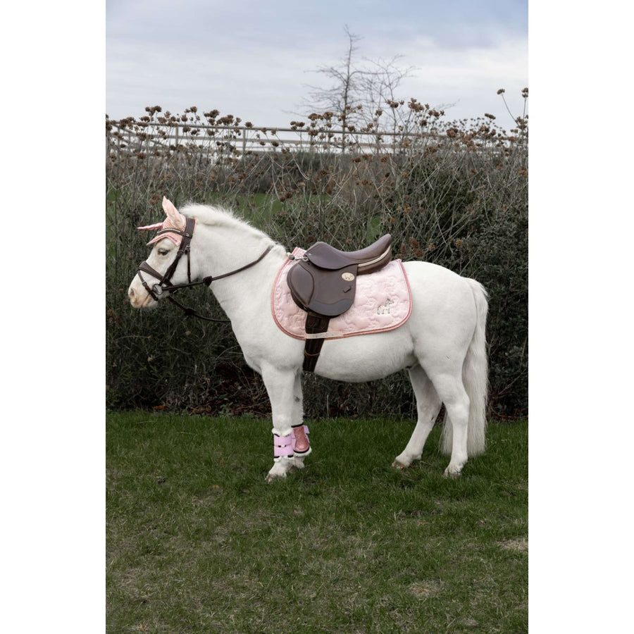 Kentucky Horsewear Saddlepad Glitter Unicorn Jumping Soft Rose