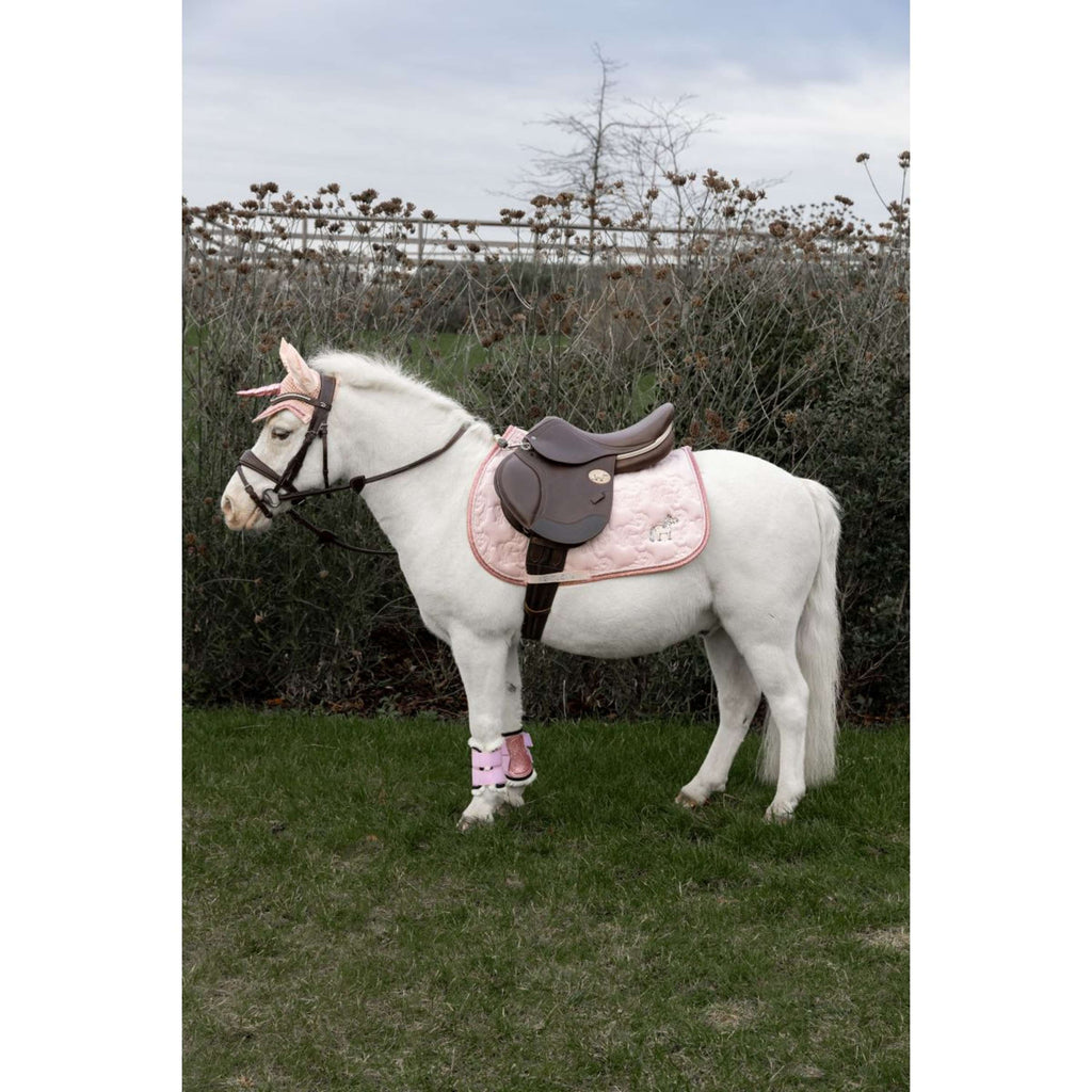 Kentucky Horsewear Saddlepad Glitter Unicorn Jumping Soft Rose