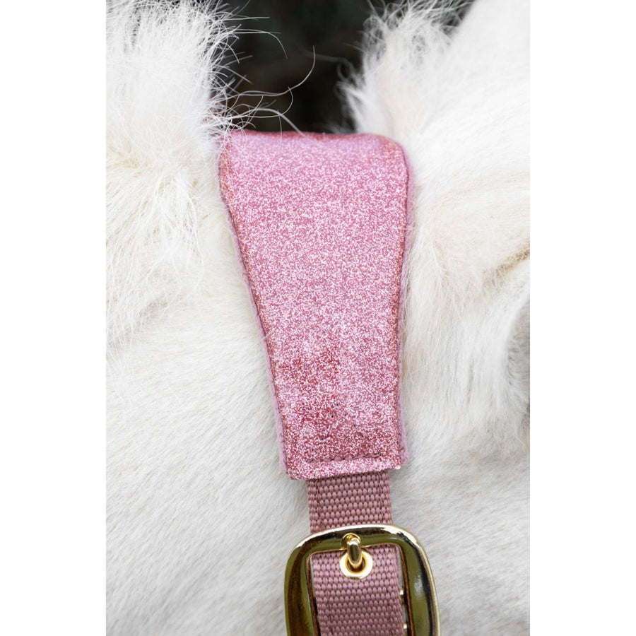 Kentucky Horsewear Halter Velvet Glitter Unicorn Old Rose
