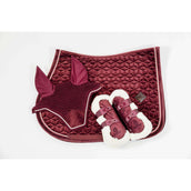 Kentucky Bullet guards Young Horse Velvet Vegan Fur Bordeaux