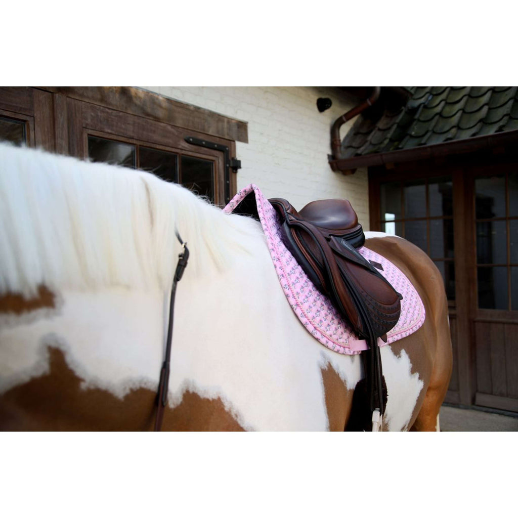 Kentucky Saddlepad Velvet Sammy Jumping Old Rose