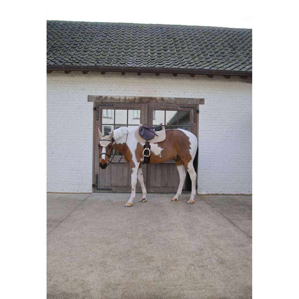 Kentucky Horsewear Saddlepad Softshell Onion Quilt Jumping Beige/Old Pink