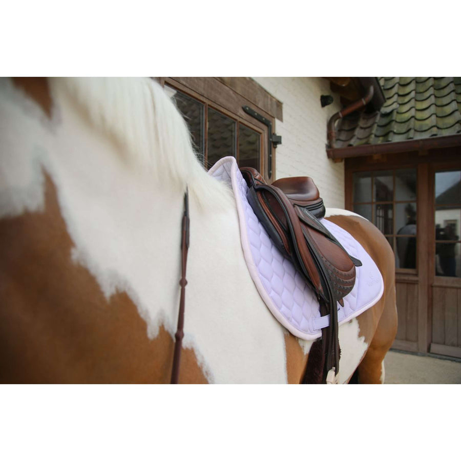 Kentucky Horsewear Saddlepad Softshell Onion Quilt Jumping Light purple/Light pink