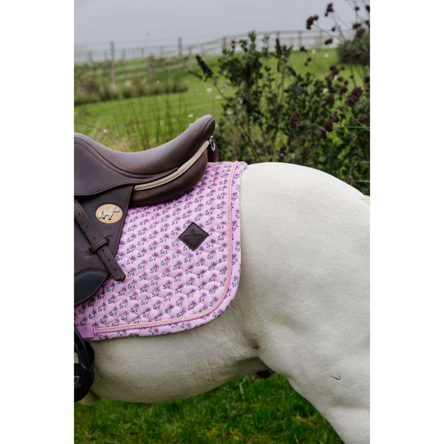 Kentucky Saddlepad Velvet Sammy Jumping Old Rose