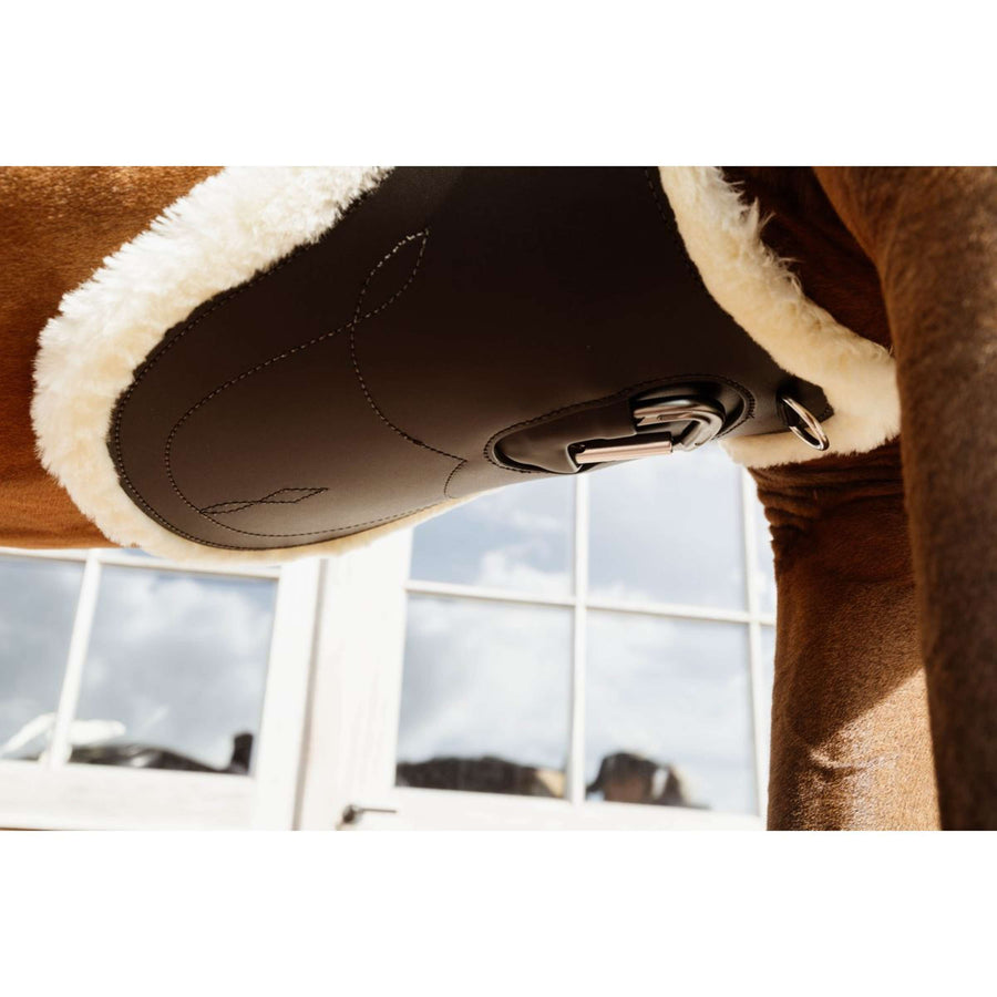 Kentucky Horsewear Jumping Girdle Anatomic Sheepskin Brown
