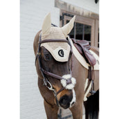 Kentucky Saddlepad Plaited 3D Logo Jumping Beige