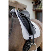 Kentucky Saddlepad Plaited 3D Logo Dressage White