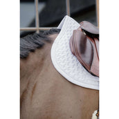 Kentucky Saddlepad Plaited 3D Logo Jumping White