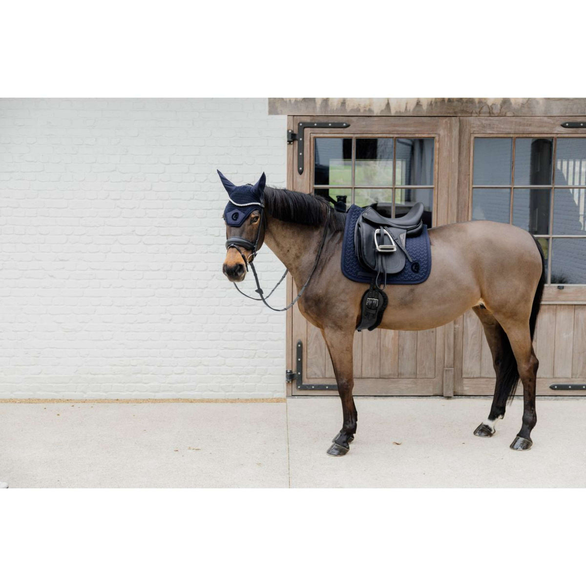 Kentucky Saddlepad Plaited 3D Logo Dressage Navy