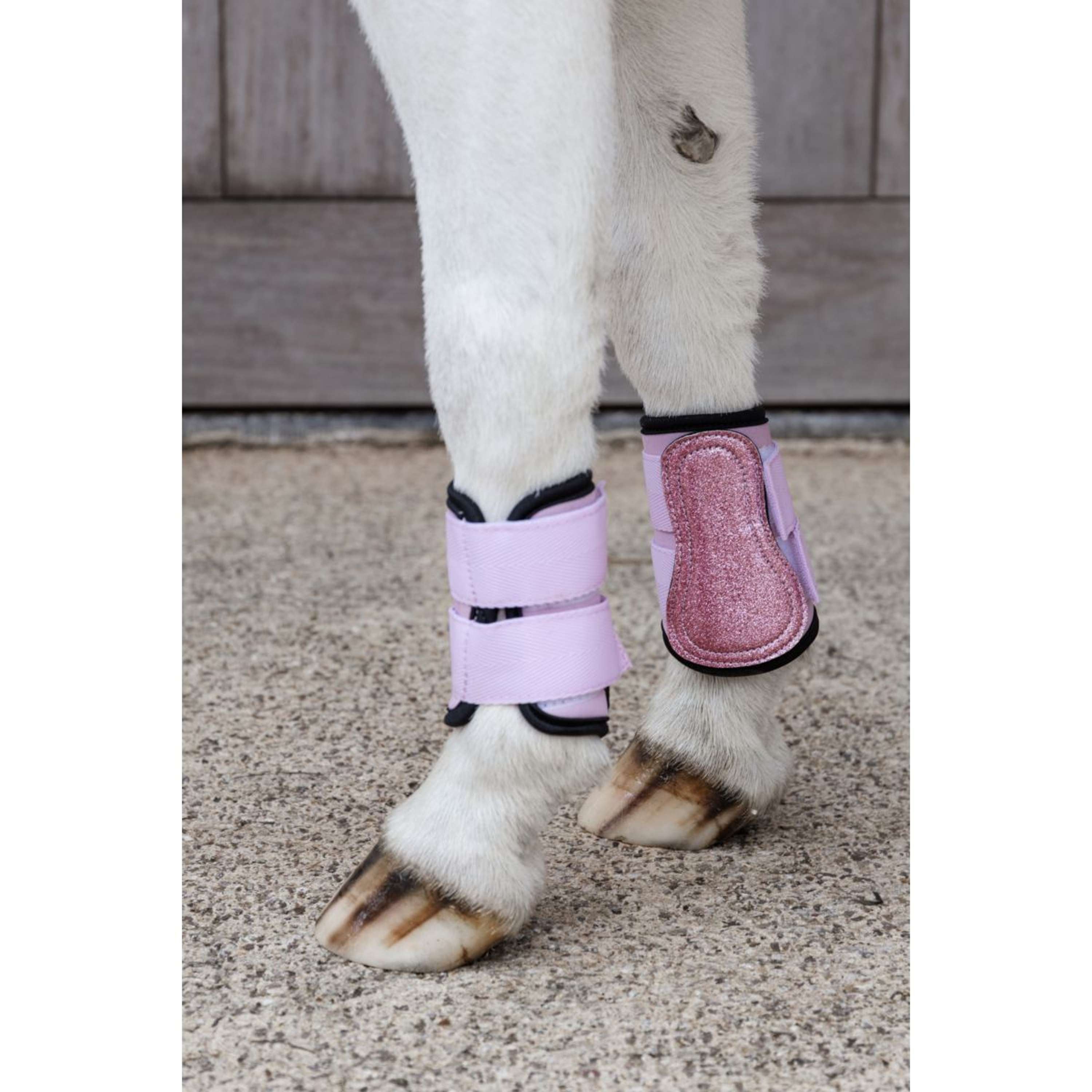 Kentucky Horsewear Leg Protectors Glitter Unicorn Old Rose