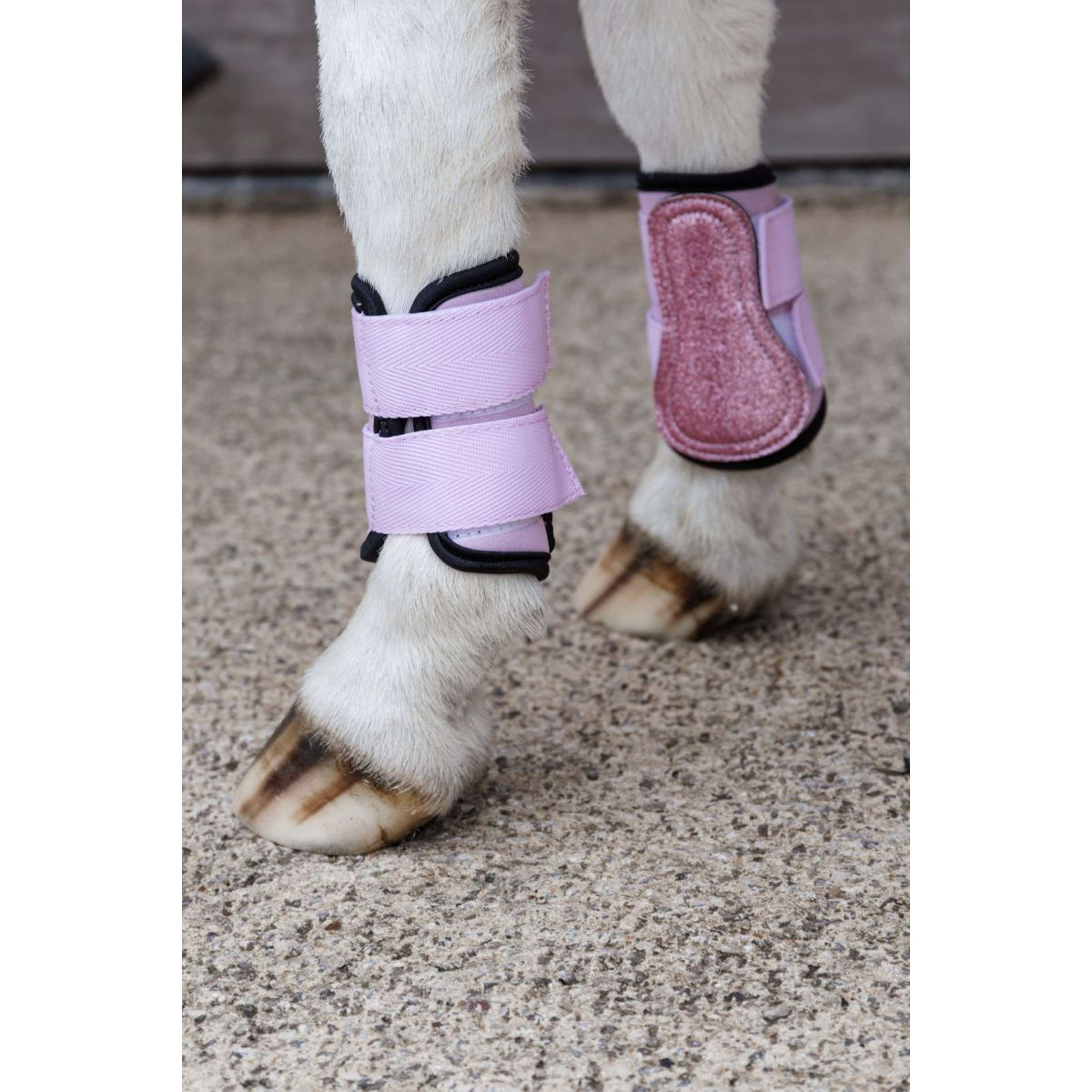 Kentucky Horsewear Leg Protectors Glitter Unicorn Old Rose