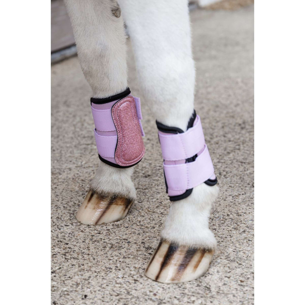 Kentucky Horsewear Leg Protectors Glitter Unicorn Old Rose