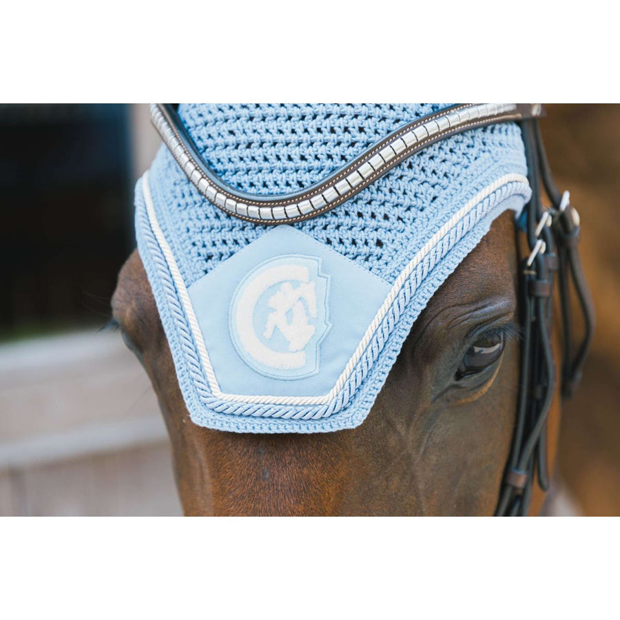 Kentucky Ear Bonnet Wellington Soundless 3D Logo Rope Lightblue