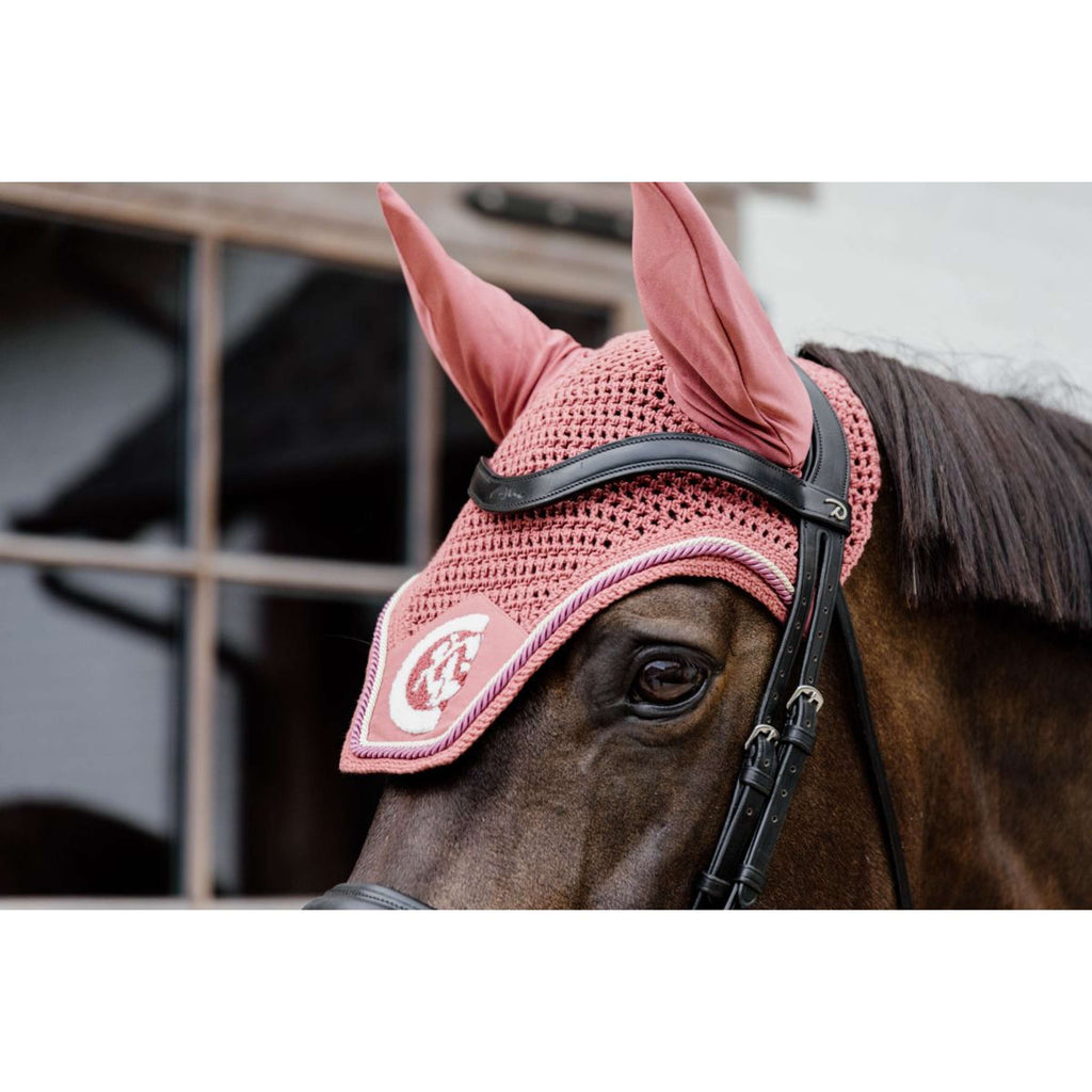 Kentucky Ear Bonnet Wellington Soundless 3D Logo Rope Fuchsia