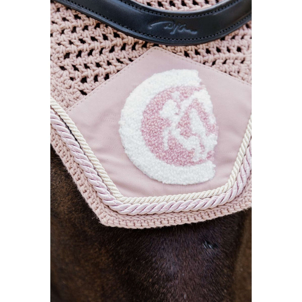Kentucky Ear Bonnet Wellington Soundless 3D Logo Rope Lightpink