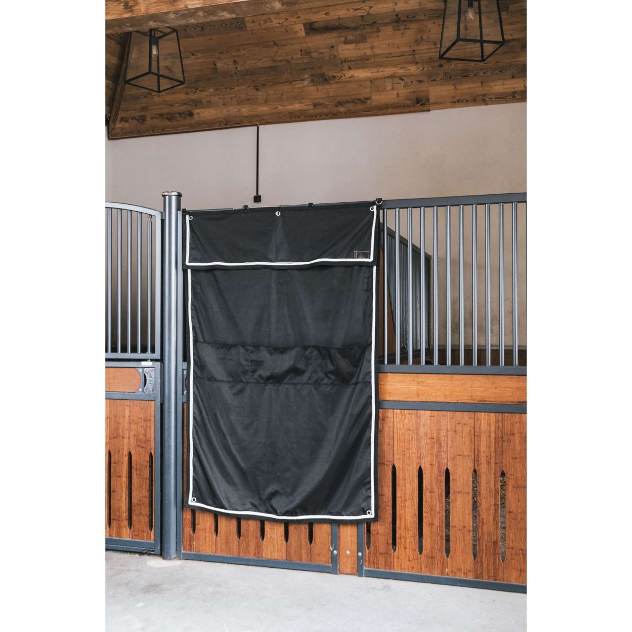 Kentucky Stable Curtains Classic mit Pockets Black Kentucky Stable Curtains Classic mit Pockets Black