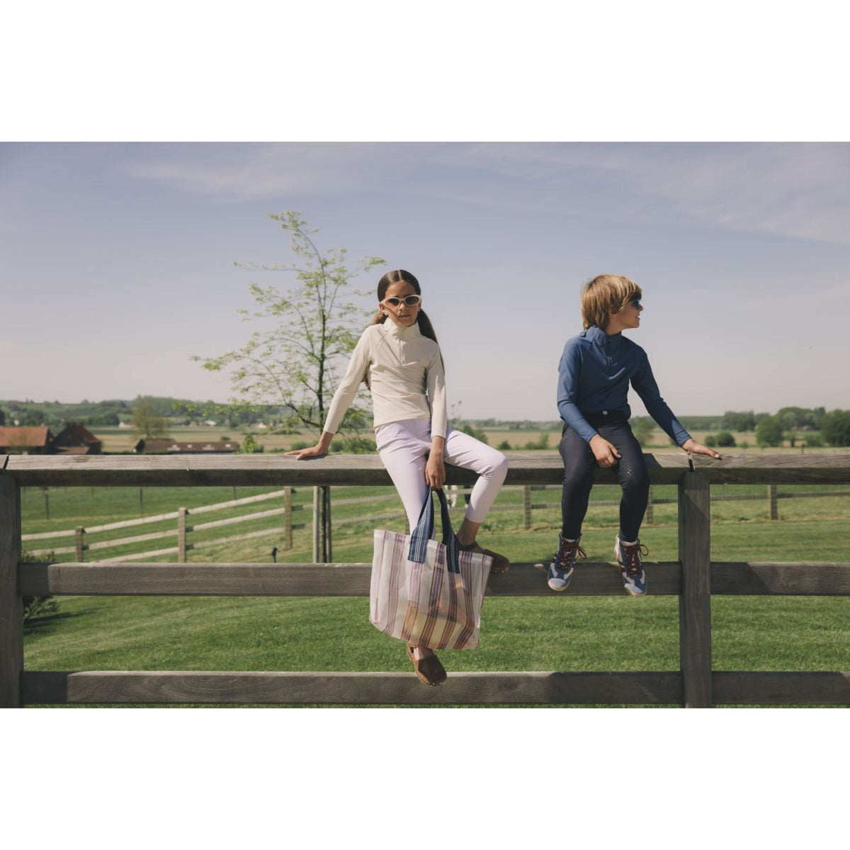 Kentucky Riding Legging Miami Knee Grip Girls Lilac