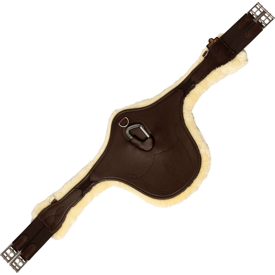 Kentucky Horsewear Jumping Girdle Anatomic Sheepskin Brown