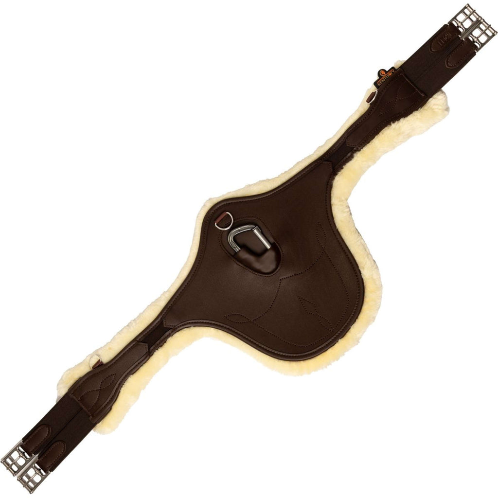 Kentucky Horsewear Jumping Girdle Anatomic Sheepskin Brown