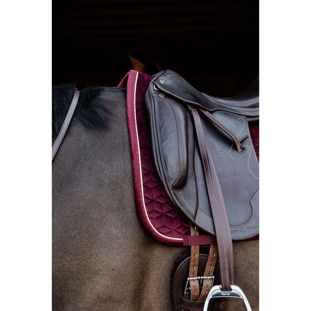 Kentucky Saddlepad Velvet Dressage Bordeaux