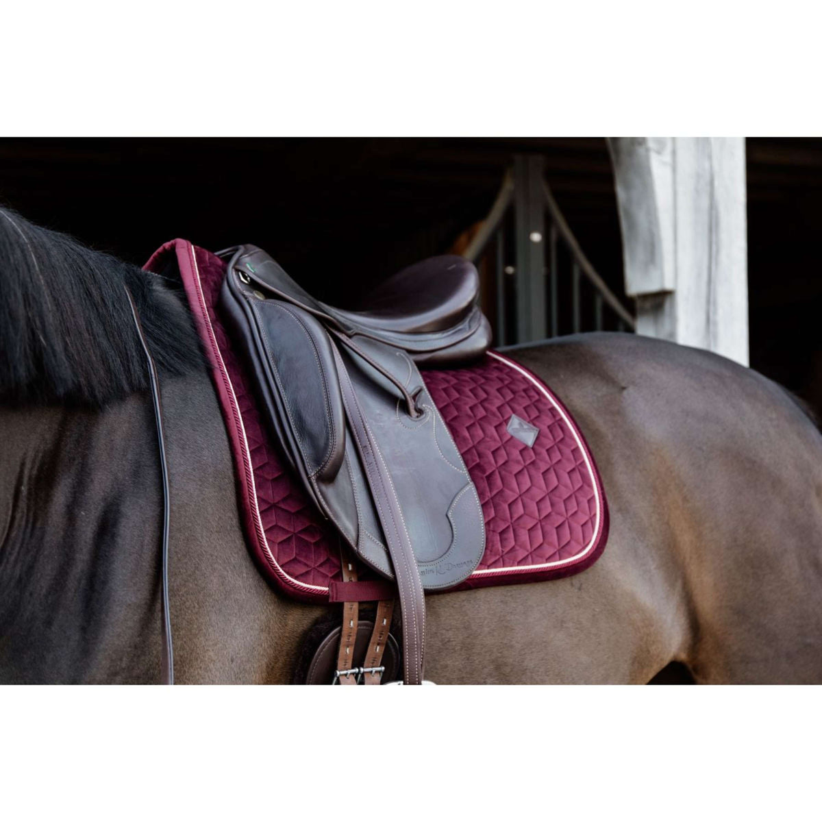 Kentucky Saddlepad Velvet Dressage Bordeaux