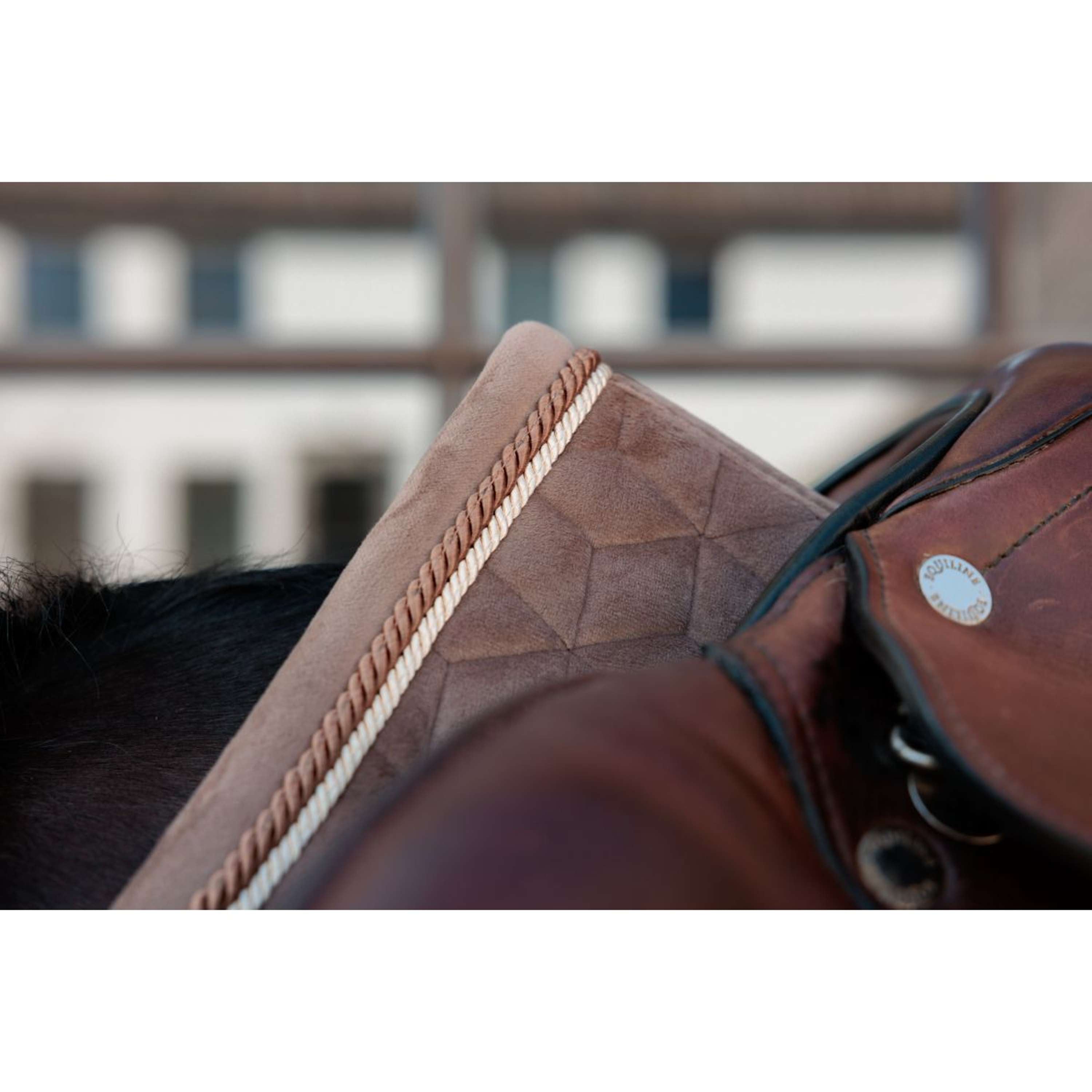 Kentucky Saddlepad Velvet Jumping Beige