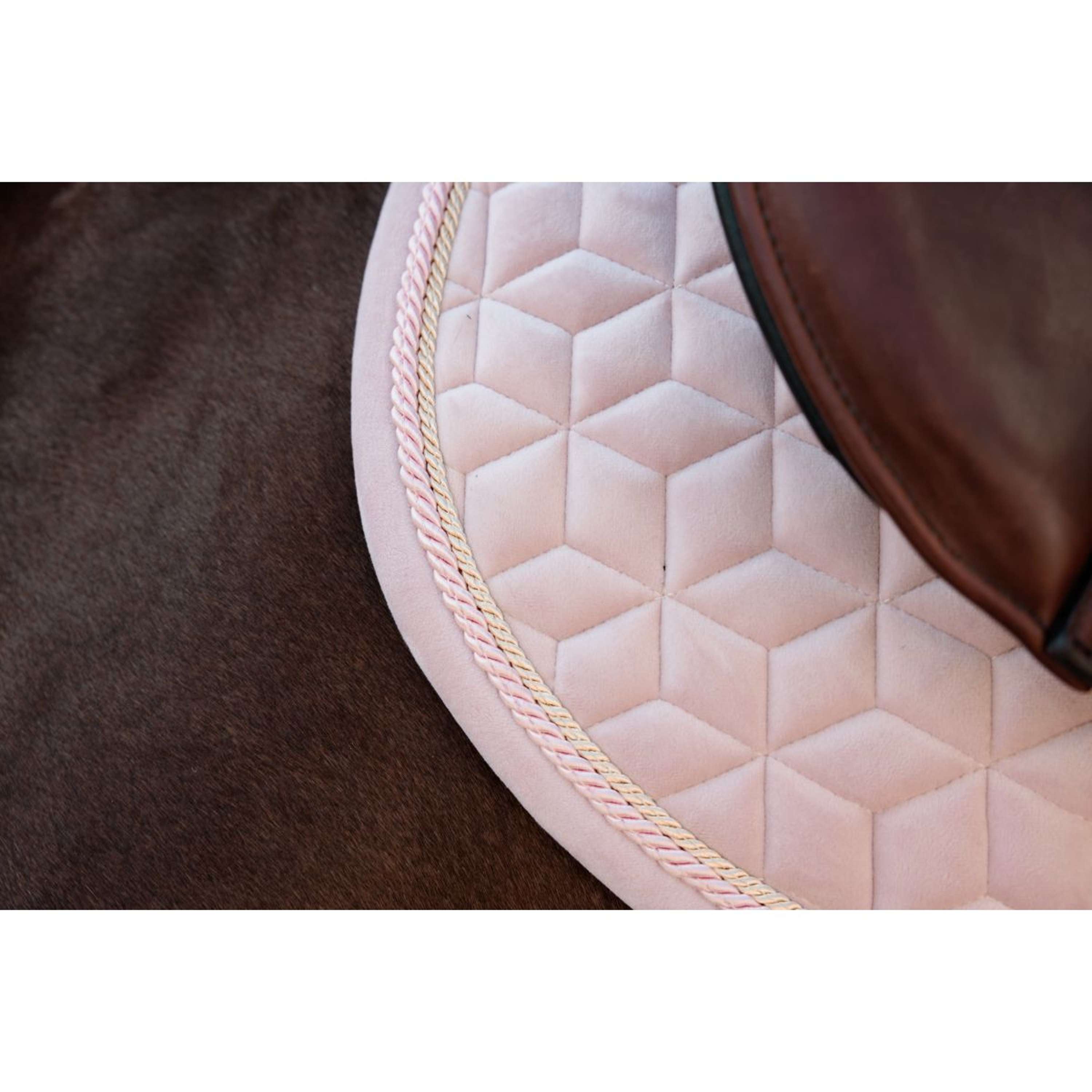 Kentucky Saddlepad Velvet Jumping Soft Rose