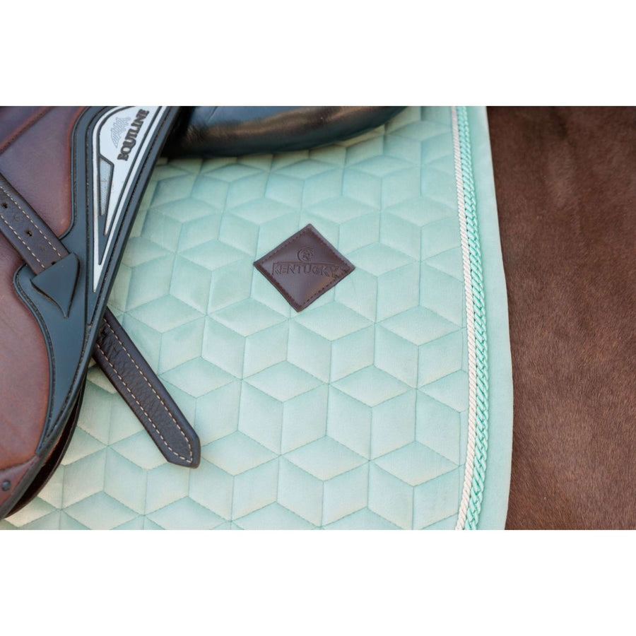 Kentucky Saddlepad Velvet Jumping Mint