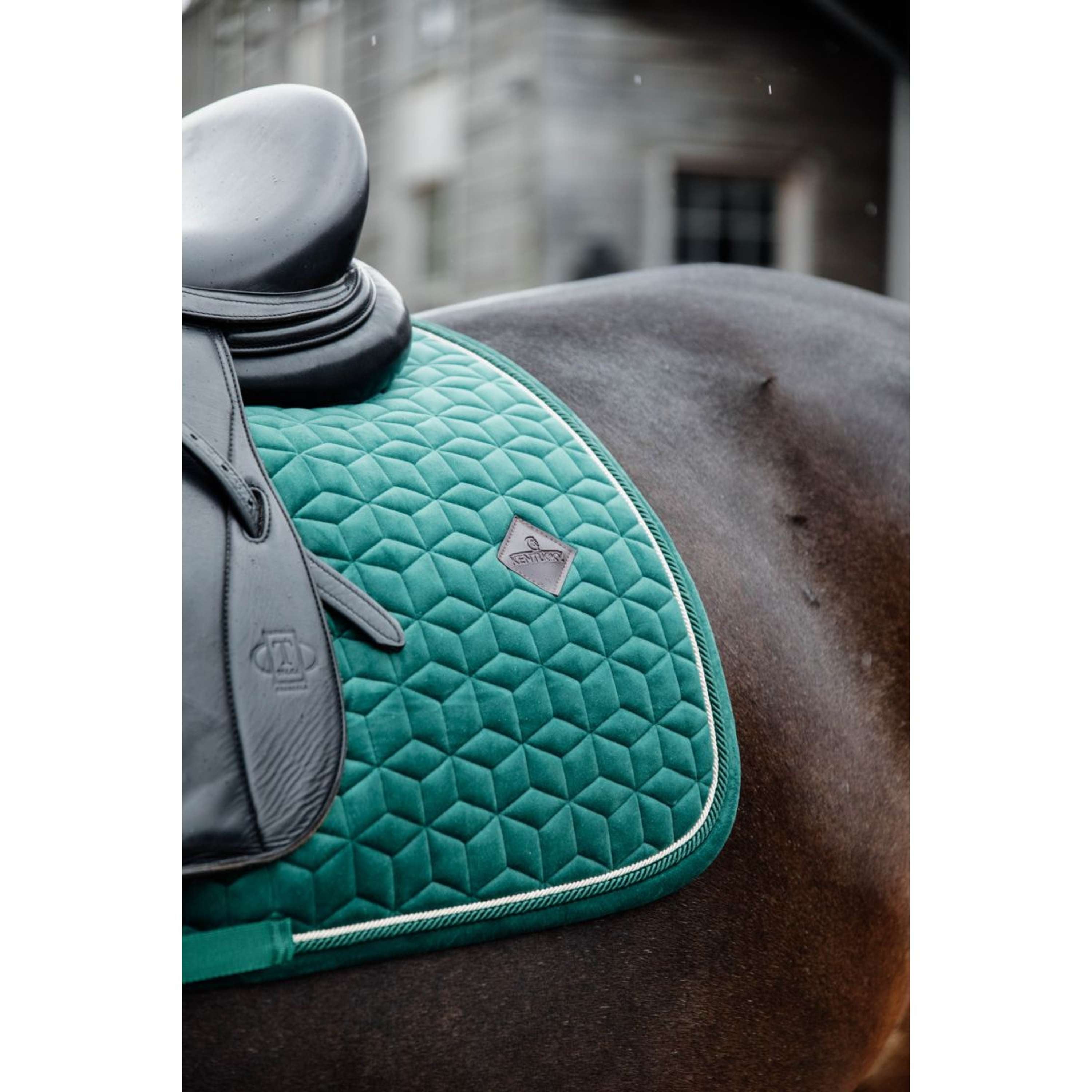 Kentucky Saddlepad Velvet Dressage Dark Green
