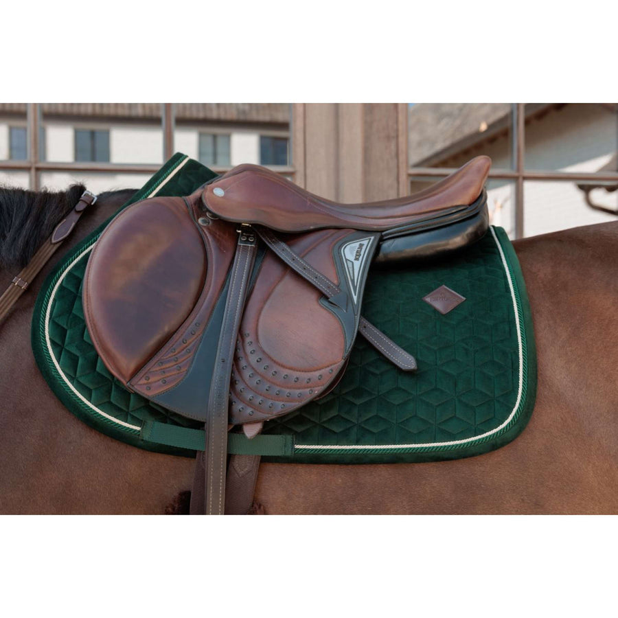Kentucky Saddlepad Velvet Jumping Pine Green