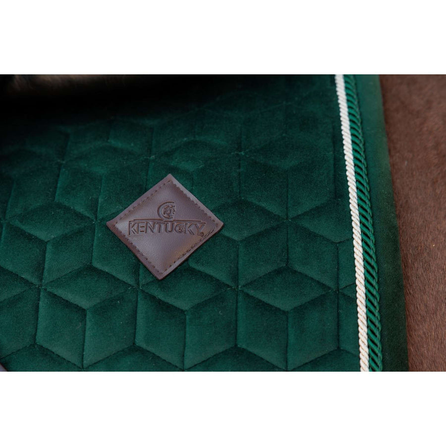 Kentucky Saddlepad Velvet Jumping Pine Green