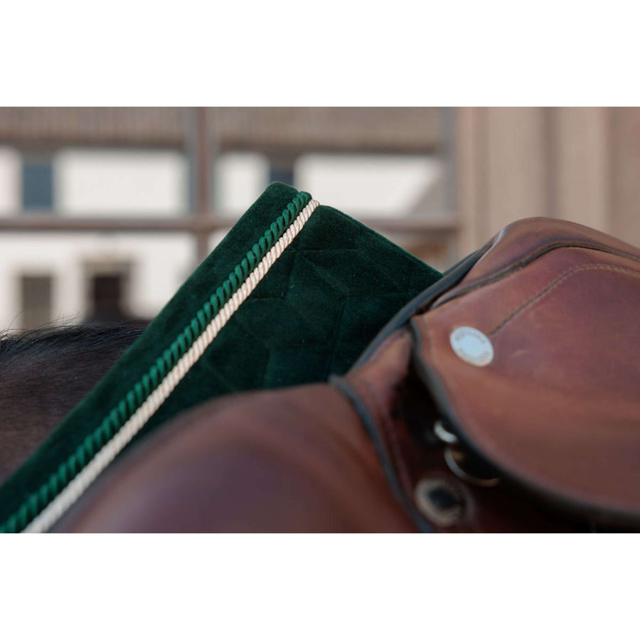 Kentucky Saddlepad Velvet Jumping Pine Green