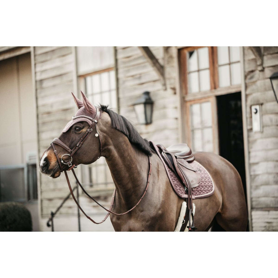 Kentucky Ear Bonnet Wellington Velvet Beige
