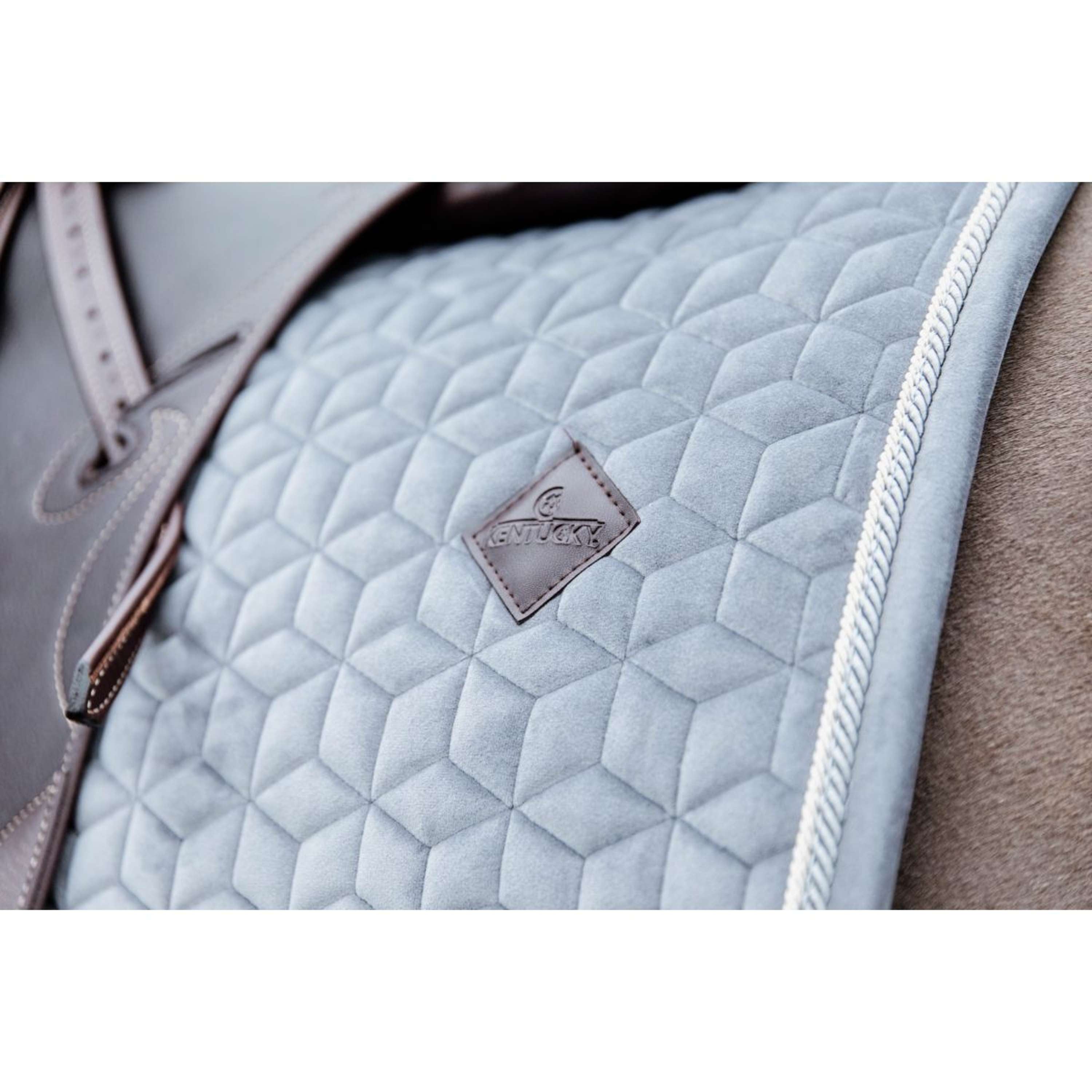 Kentucky Saddlepad Basic Velvet Dressage Grey