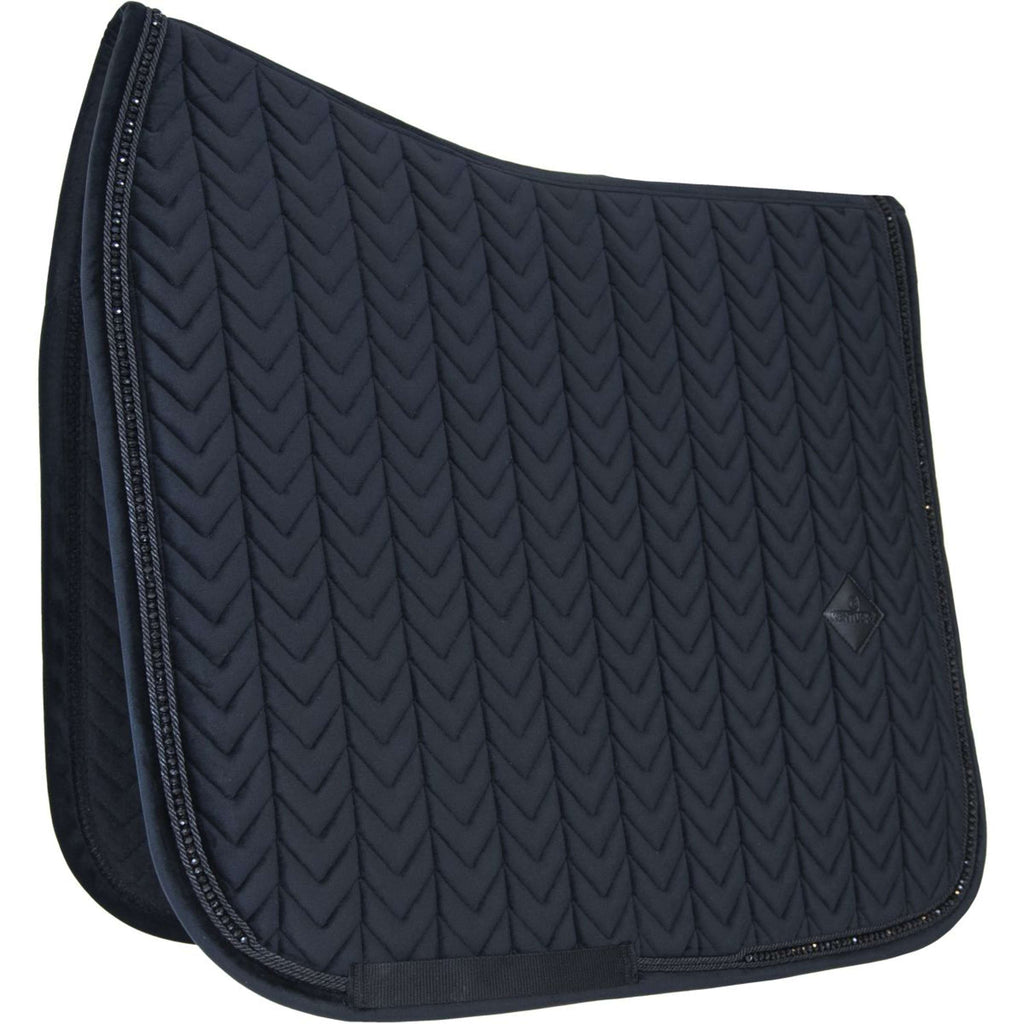 Kentucky Saddlepad Velvet Pearls Dressage Black
