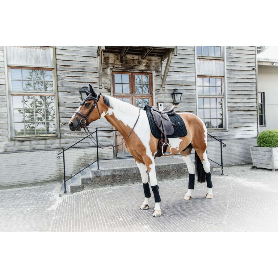 Kentucky Saddlepad Velvet Pearls Dressage Black
