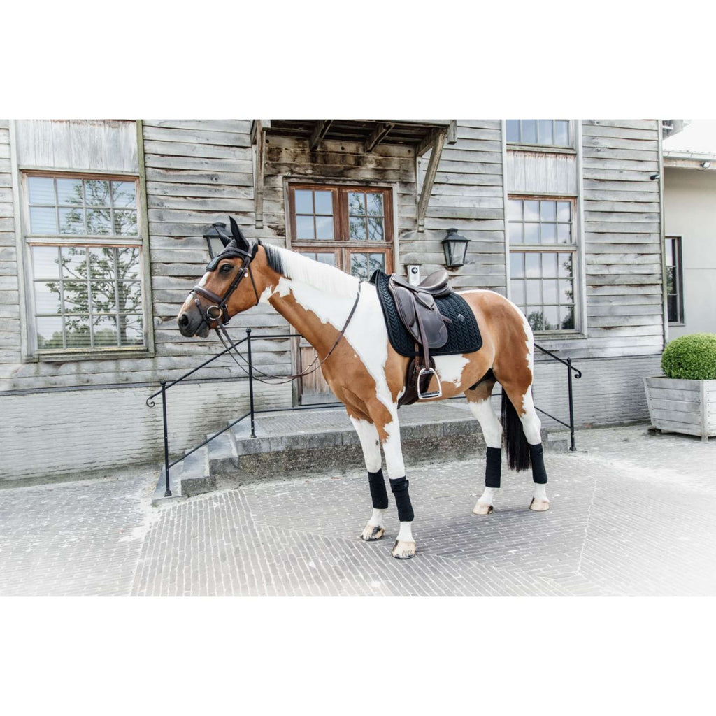Kentucky Saddlepad Velvet Pearls Dressage Black