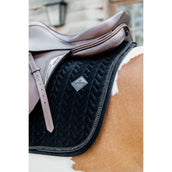 Kentucky Saddlepad Velvet Pearls Jumping Black