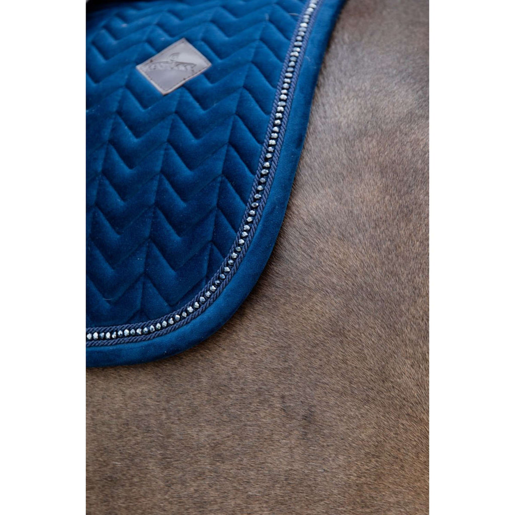 Kentucky Saddlepad Velvet Pearls Jumping Navy