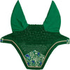 Kentucky Ear Bonnet Wellington Velvet Paisley Garden green/navy