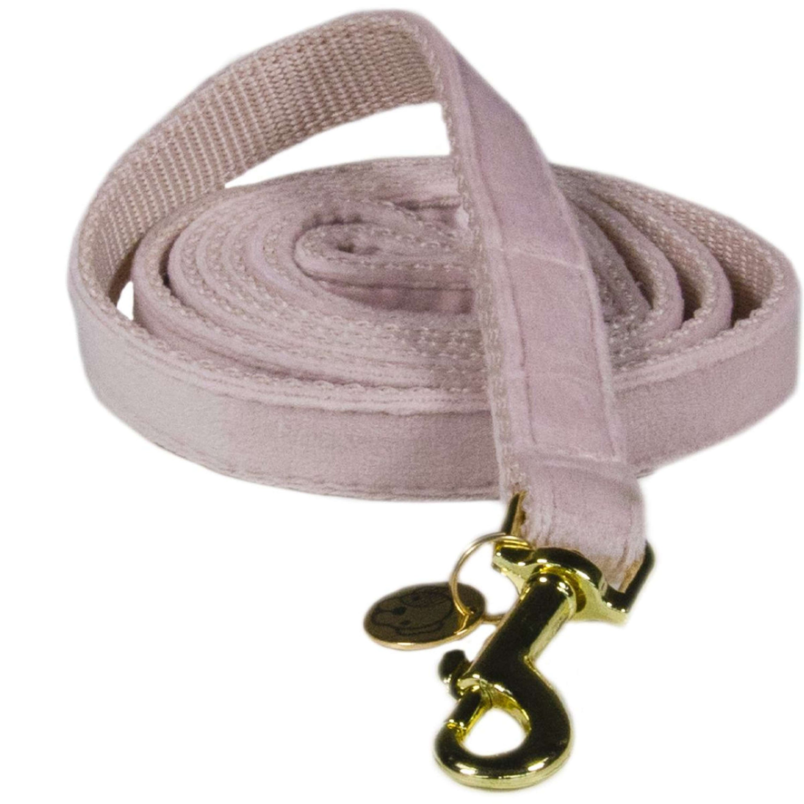 Kentucky Dog Leash Velvet Soft Pink
