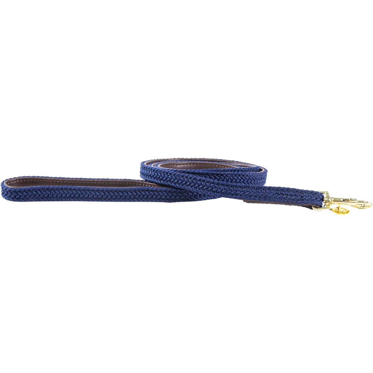 Kentucky Dog Leash Plaited Nylon Navy