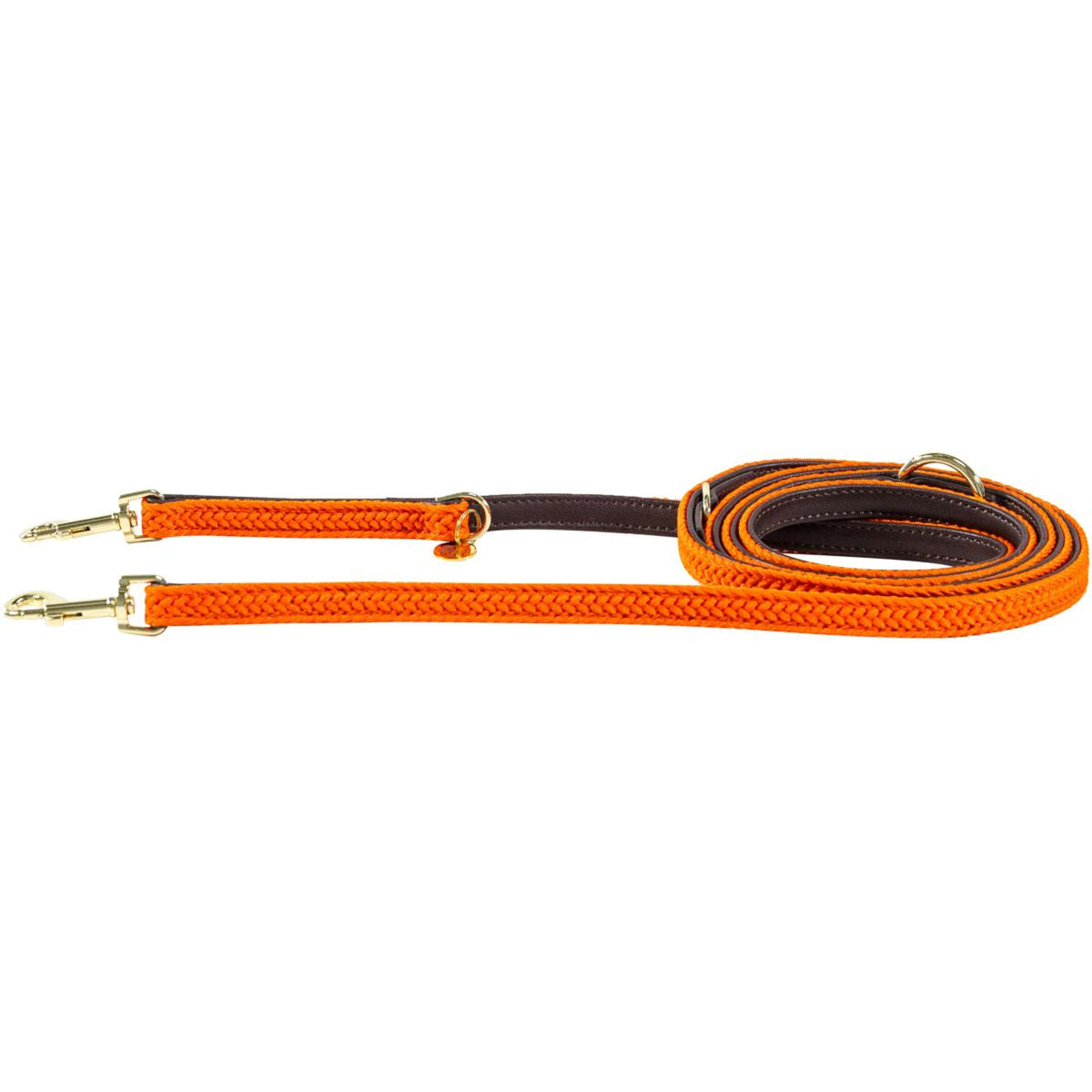 Kentucky Dog Leash Plaited Nylon Orange