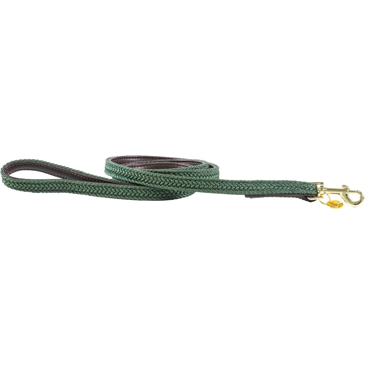 Kentucky Dog Leash Plaited Nylon olive Green