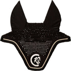 Kentucky Ear Bonnet Wellington Soundless 3D Logo Rope Black