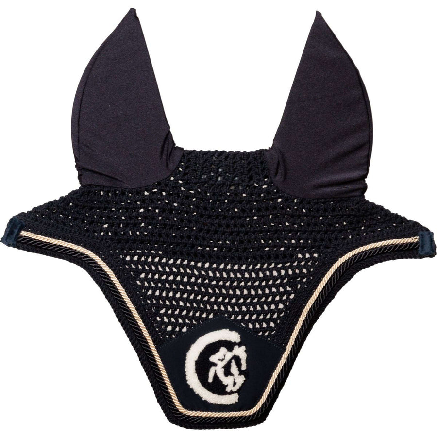 Kentucky Ear Bonnet Wellington Soundless 3D Logo Rope Navy